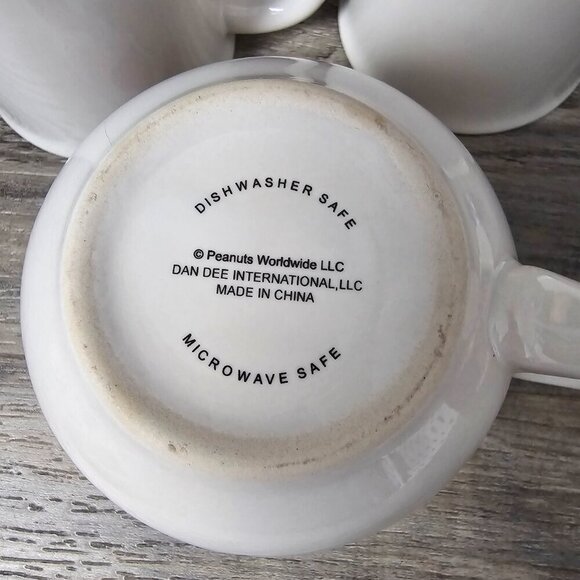 Charlie Brown Peanuts Be Mine Valentine's Day Coffee Cup Mug Hearts 3 Piece Set - Picture 7 of 10